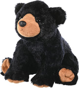 Wild Republic Black Bear Plush, Stuffed Animal, Plush Toy, Gifts for Kids, Cuddlekins 12 Inches
