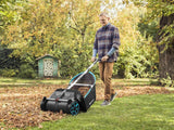 GARDENA (03565) Lawn and Leaf Collector, Durable and Easy to Manuever Push Lawn and Leaf Sweeper with Large Capacity 3.2 cu. ft. Mesh Collection Hopper Bag