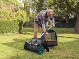 GARDENA (03565) Lawn and Leaf Collector, Durable and Easy to Manuever Push Lawn and Leaf Sweeper with Large Capacity 3.2 cu. ft. Mesh Collection Hopper Bag