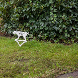 Esschert Design Dog sign peeing "No!" white