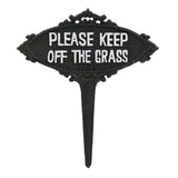 Esschert Design "Keep off the grass" sign