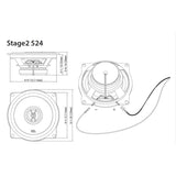 JBL Stage 2 524 5,25'' (13cm) Lautsprecherset 