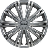 Giga Wheel Covers 15 Inch Silver - Set of 4 Pieces