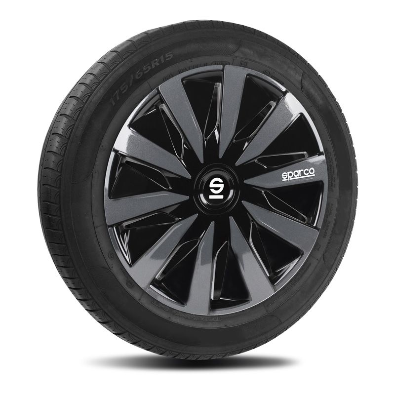 Wheel caps wheel trim panels wheel trim panels Sparco Bergamo 15-inch  black/grey